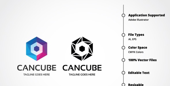 Шаблон логотипа на тему графика