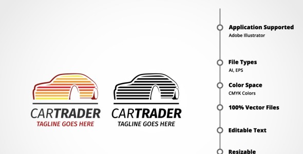 Шаблон логотипа на тему графика