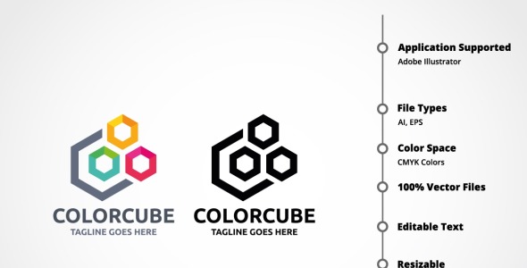 Шаблон логотипа на тему графика