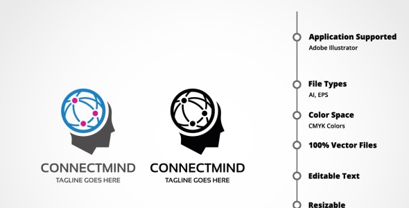 Шаблон логотипа на тему графика