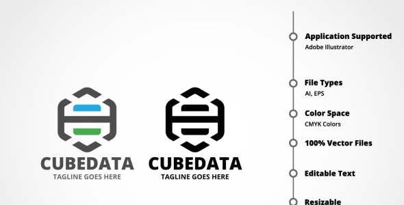 Шаблон логотипа на тему графика