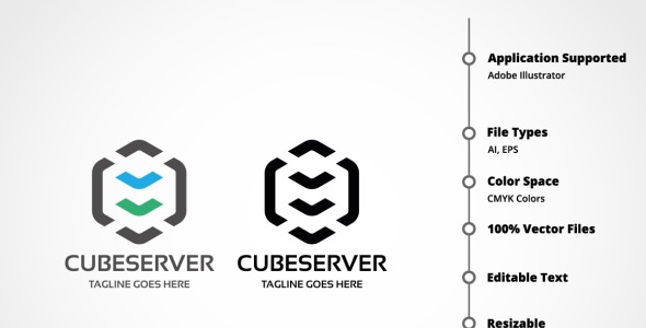 Шаблон логотипа на тему графика