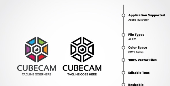 Шаблон логотипа на тему графика