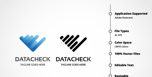 Шаблон логотипа на тему графика