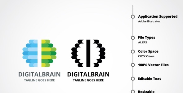 Шаблон логотипа на тему графика