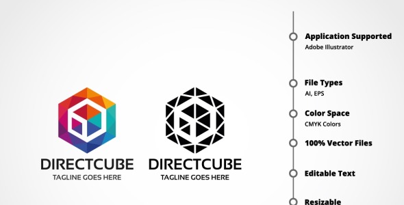 Шаблон логотипа на тему графика