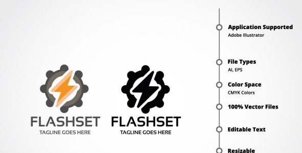 Шаблон логотипа на тему графика