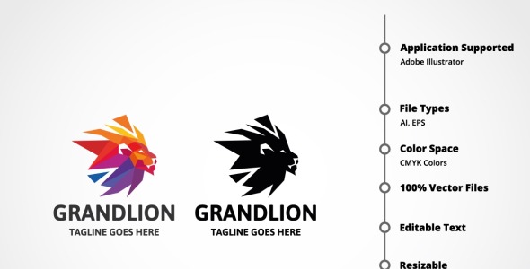 Шаблон логотипа на тему графика