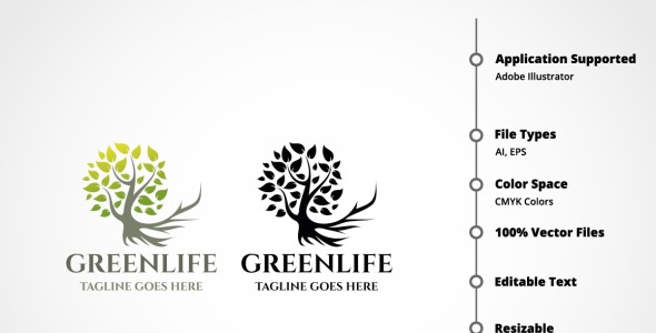 Шаблон логотипа на тему графика