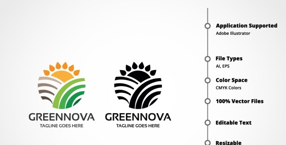 Шаблон логотипа на тему графика