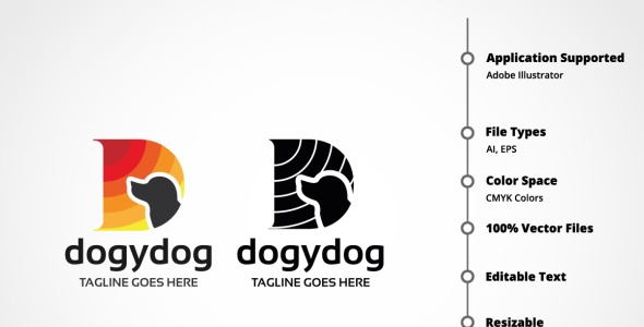 Шаблон логотипа на тему графика