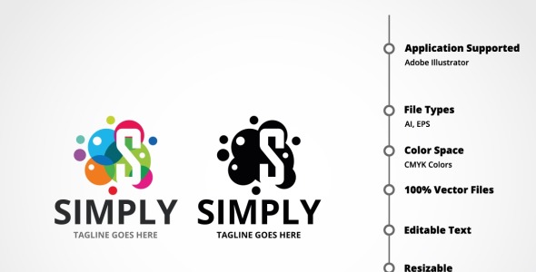 Шаблон логотипа на тему графика