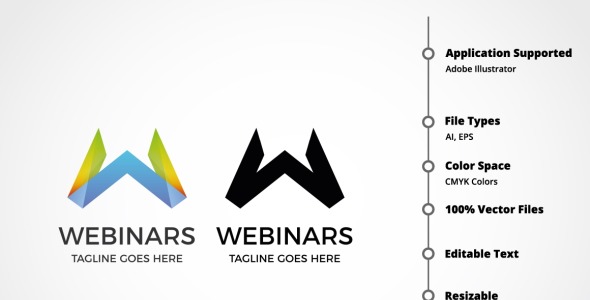 Шаблон логотипа на тему графика