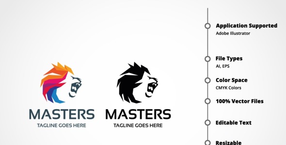 Шаблон логотипа на тему графика