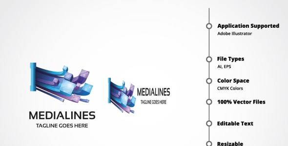 Шаблон логотипа на тему графика