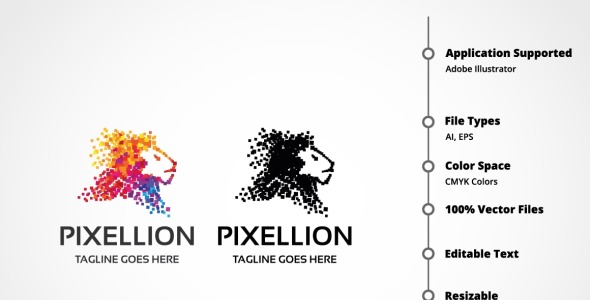 Шаблон логотипа на тему графика