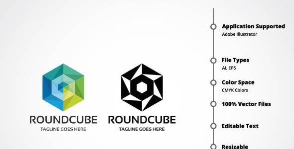 Шаблон логотипа на тему графика