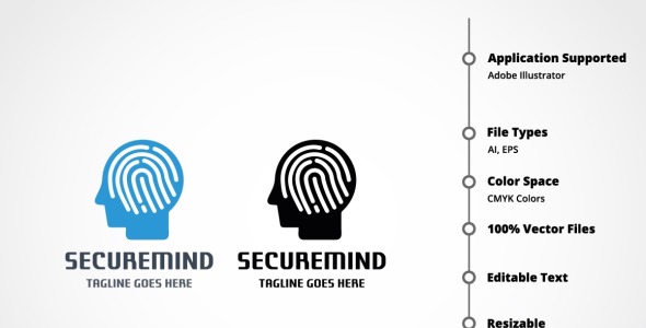 Шаблон логотипа на тему графика