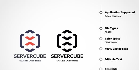 Шаблон логотипа на тему графика