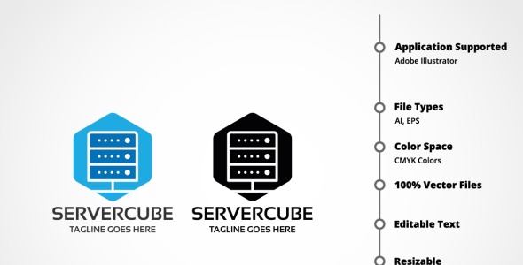 Шаблон логотипа на тему графика