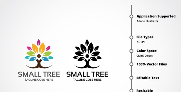 Шаблон логотипа на тему графика