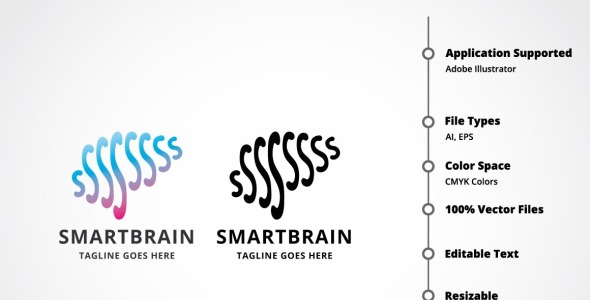 Шаблон логотипа на тему графика
