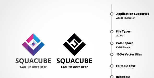 Шаблон логотипа на тему графика