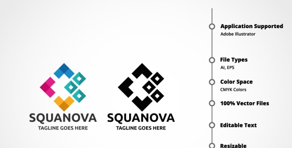 Шаблон логотипа на тему графика