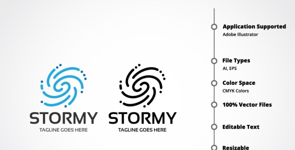 Шаблон логотипа на тему графика