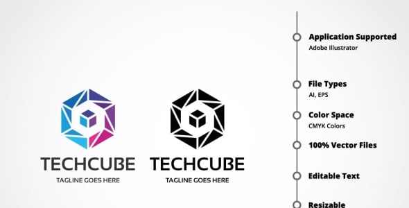 Шаблон логотипа на тему графика