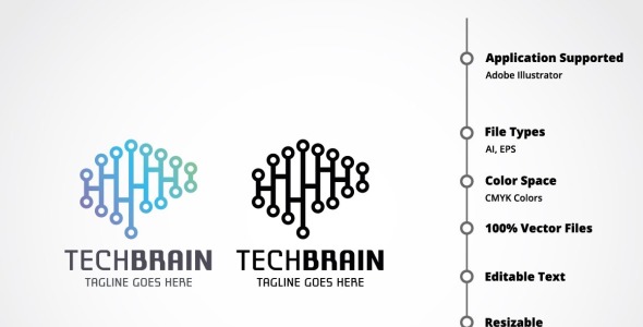 Шаблон логотипа на тему графика