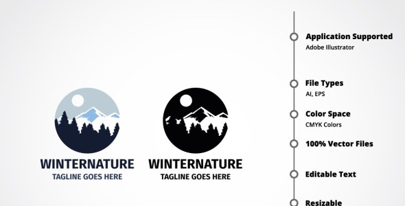 Шаблон логотипа на тему графика