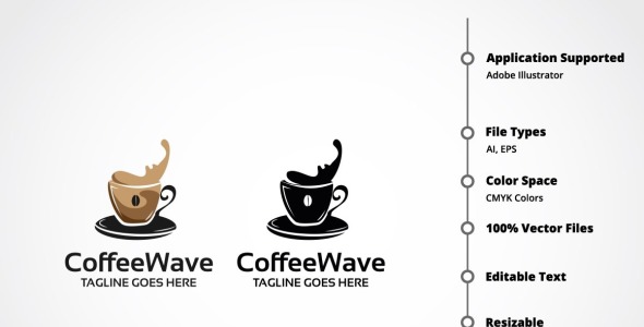 Шаблон логотипа на тему графика