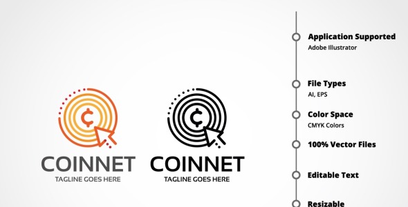 Шаблон логотипа на тему графика