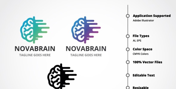 Шаблон логотипа на тему графика