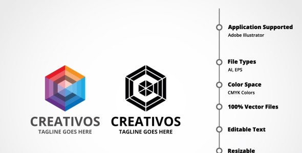 Шаблон логотипа на тему графика