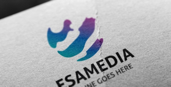 Шаблон логотипа на тему графика