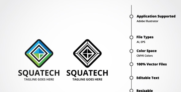 Шаблон логотипа на тему графика
