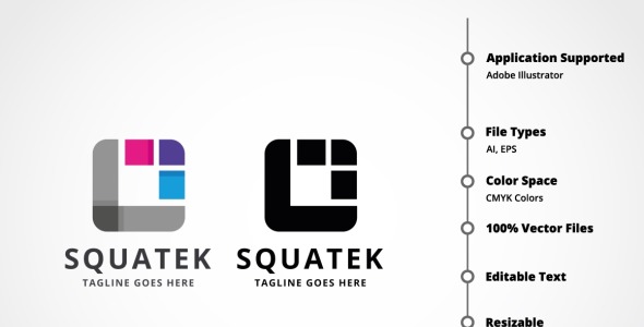 Шаблон логотипа на тему графика