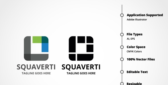 Шаблон логотипа на тему графика