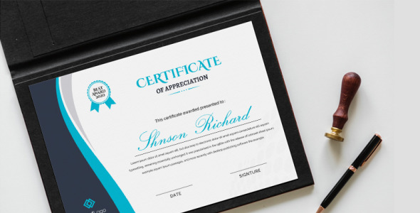 Шаблон сертификата на тему графика