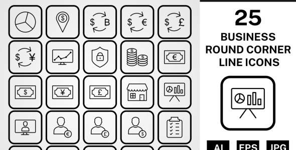 Набор иконок на тему финансы