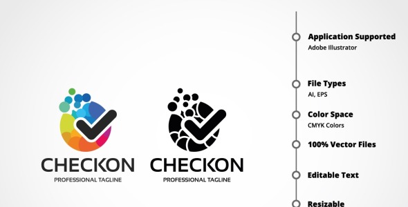 Шаблон логотипа на тему графика