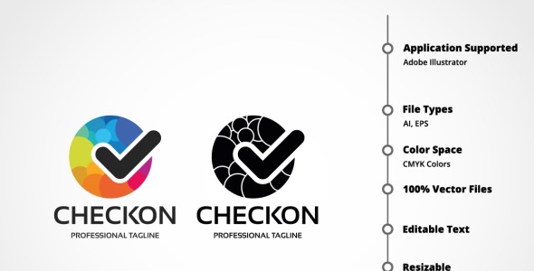 Шаблон логотипа на тему графика