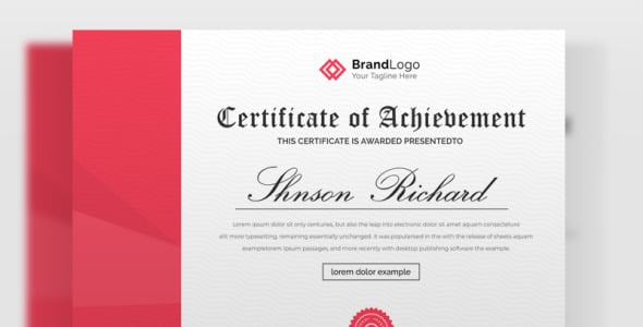 Шаблон сертификата на тему графика