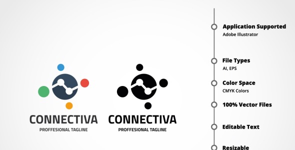 Шаблон логотипа на тему графика