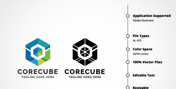 Шаблон логотипа на тему графика