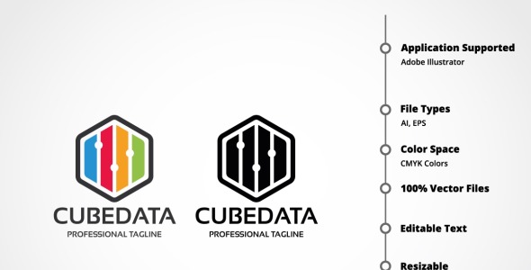 Шаблон логотипа на тему графика