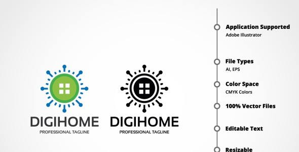 Шаблон логотипа на тему графика