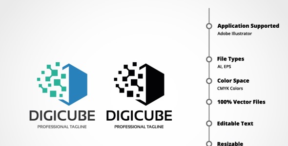 Шаблон логотипа на тему графика